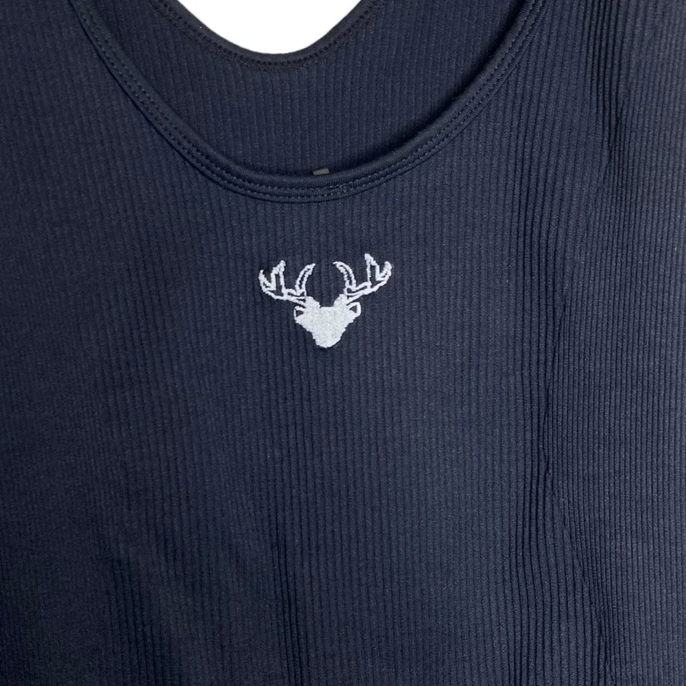 Twill‎ Active Celara Recycled Rib Plunge Neck Playsuit Romper Women's Medium